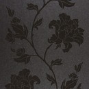 טפט פרחים שחור-כסוף | 10389503