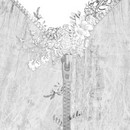 תמונת טפט ציור רוכסן ופרחים