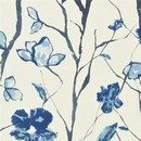 כרית ענפי פרחים כחול-אפור | 40060054