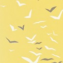 כרית ציפורים צהוב-אפור | 40060068