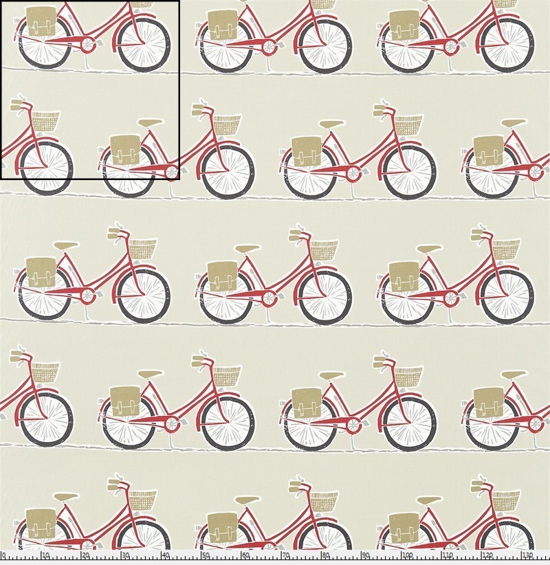 כרית אופניים אדום-בז´ | 40190388
