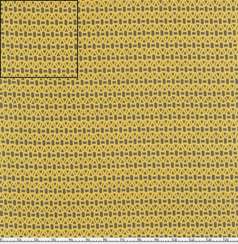 כרית אליפסות משולבות צהוב-אפור | 40060093