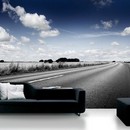 תמונת טפט כביש חלומי כחול רחב