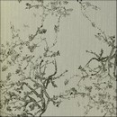 טפט ענפים יפניים אפור