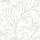 טפט עלים ופרחים אפור-לבן | 10410101