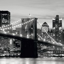 תמונת טפט גשר ברוקלין שחור-לבן