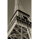 תמונת טפט מגדל אייפל שחור-לבן צר
